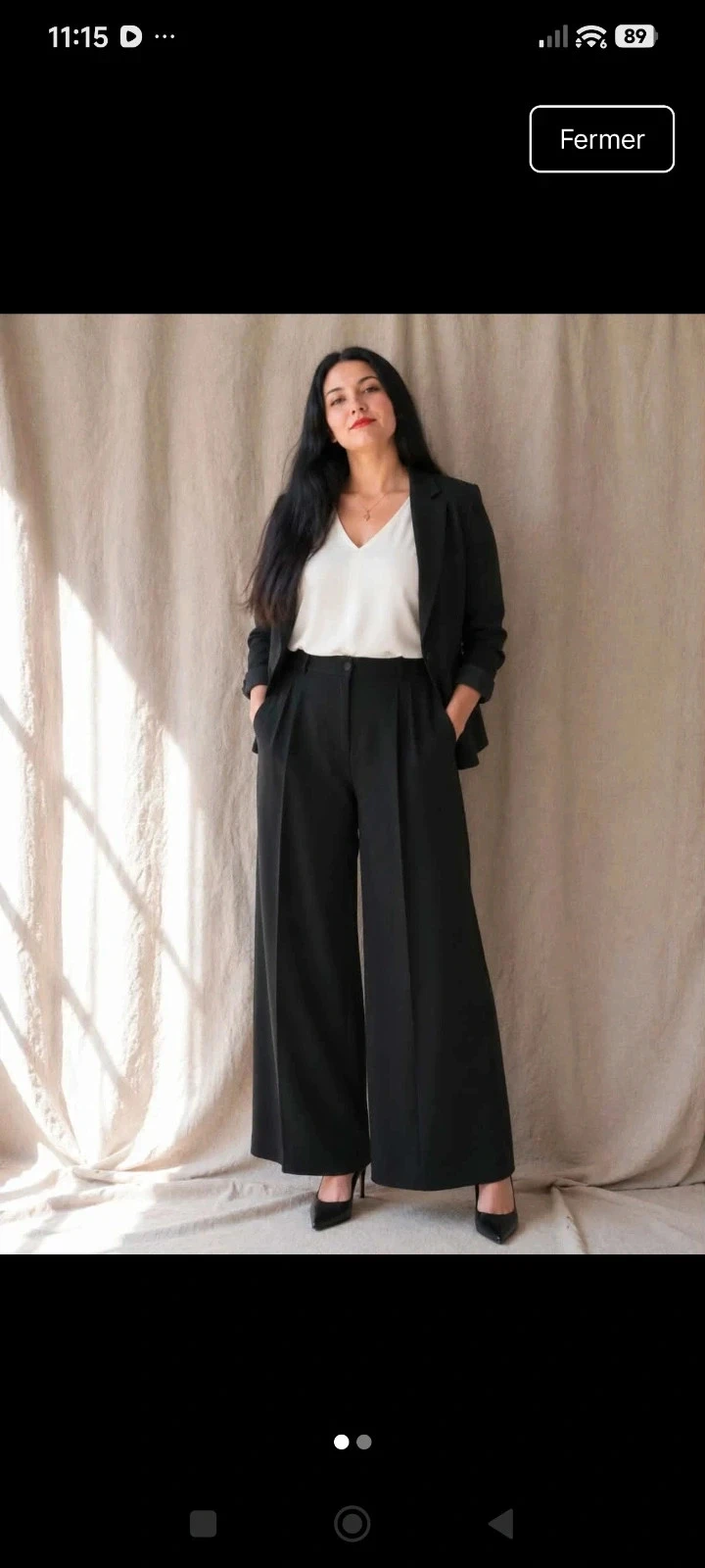 Pantalon chic habillé taille S